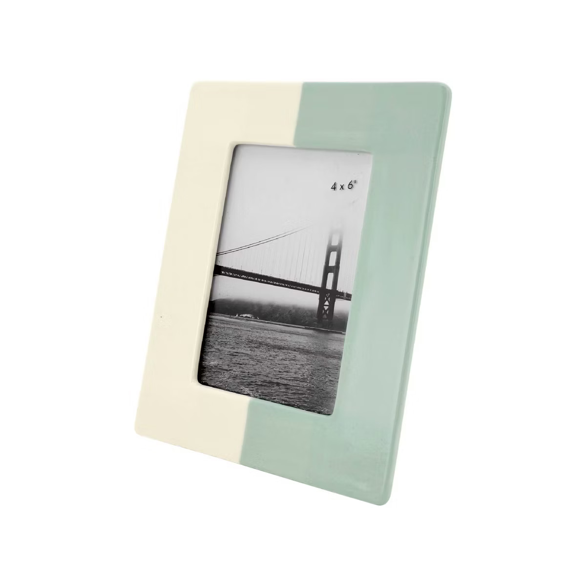 Stoneware Single Image Frame with Hand Painted Finish Cream - Threshold™ | Target
