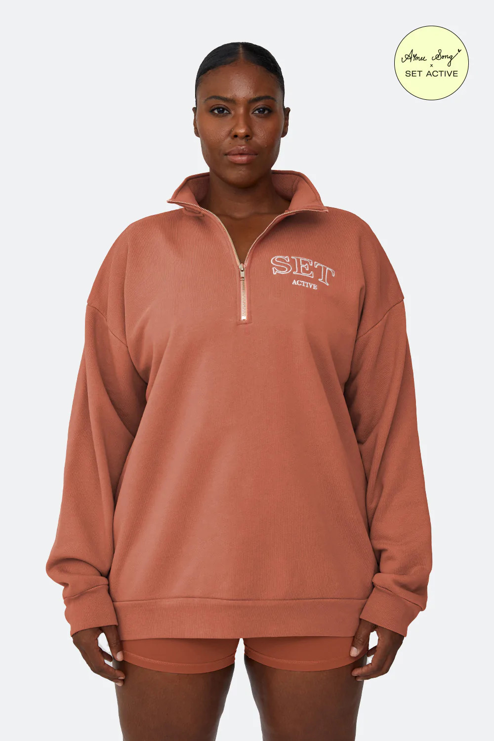 AIMEE PULLOVER - TERRACOTTA | SET Active