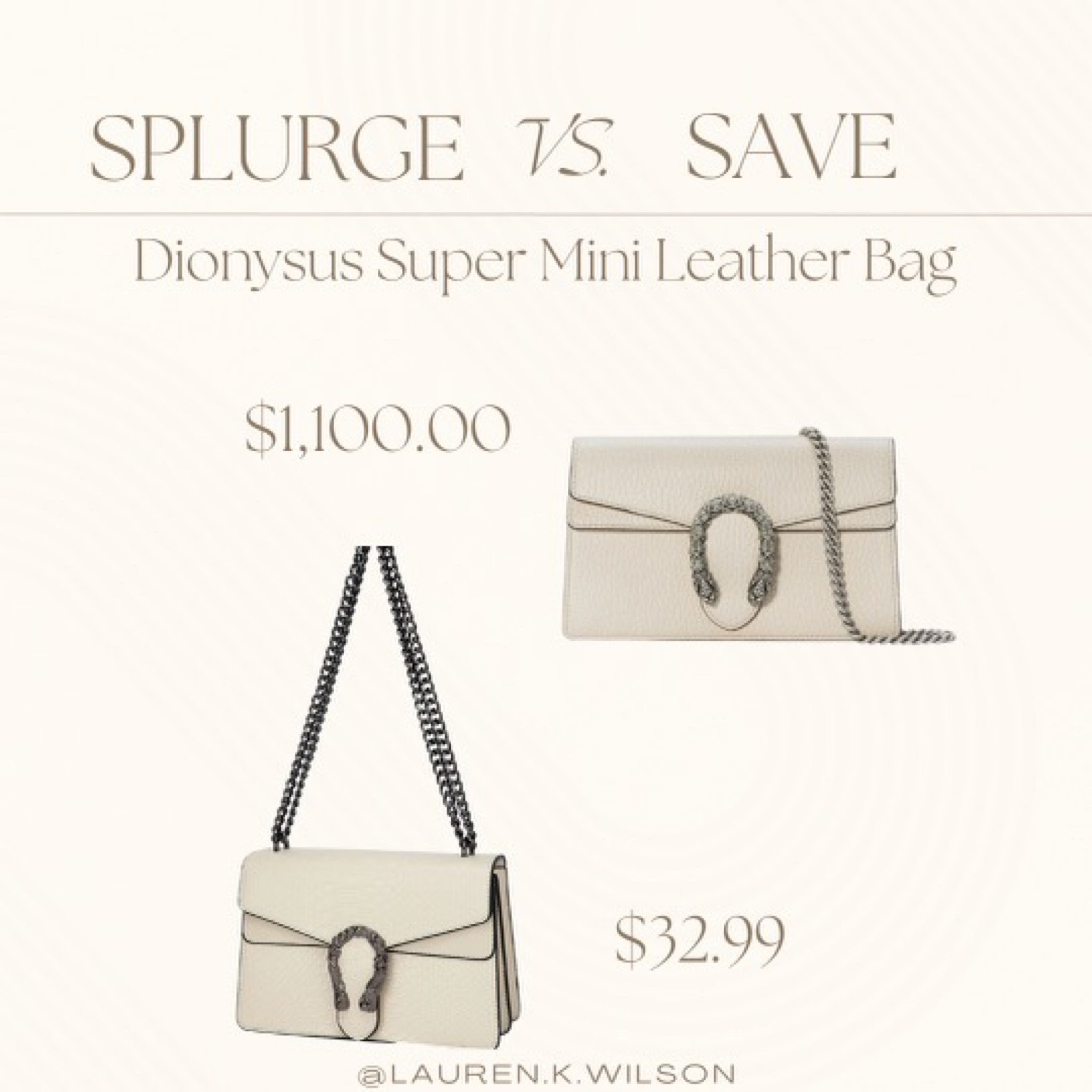 Dionysus super mini leather bag