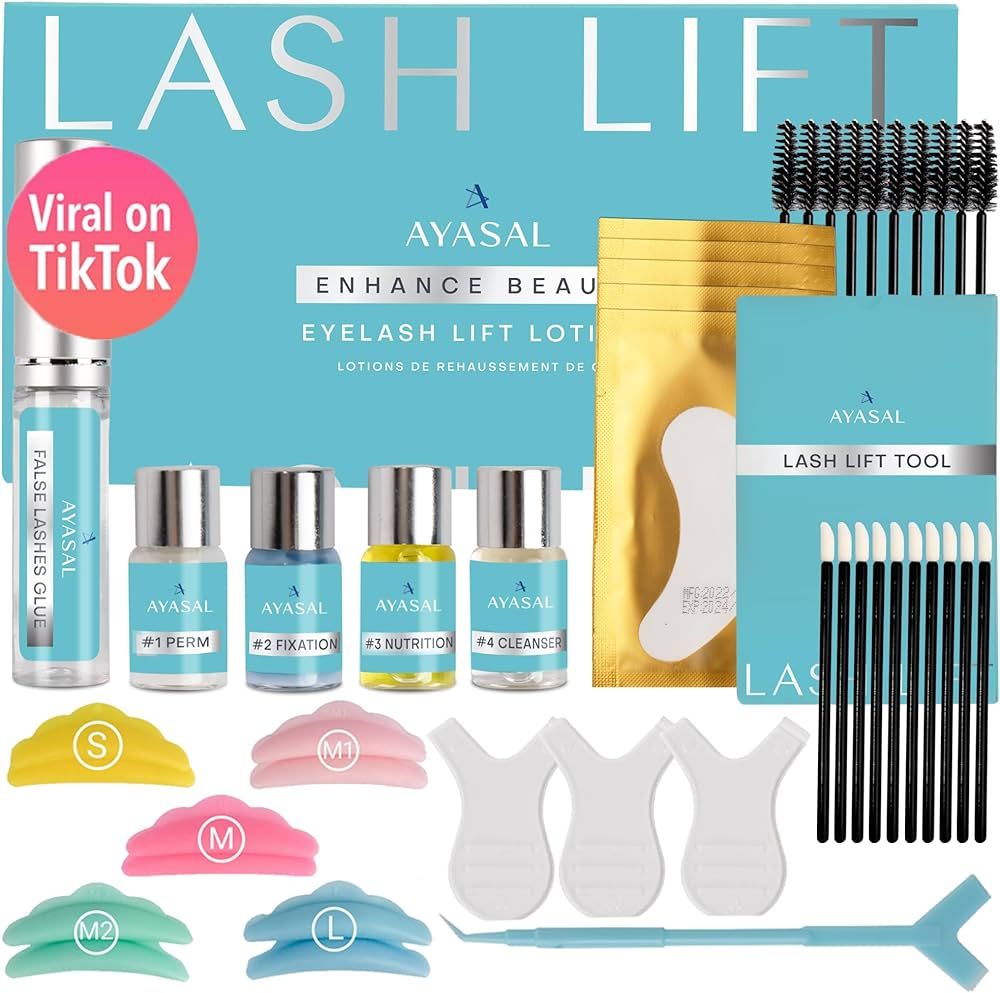 AYASAL Lash Lift Kit Eyelash Perm Kit, with Detailed Instruction Eyelash Lift Kit, Easy for Begin... | Amazon (US)