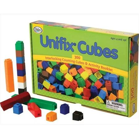 Unifix Cubes - 300 Pieces 10 Assorted Colors | Walmart (US)