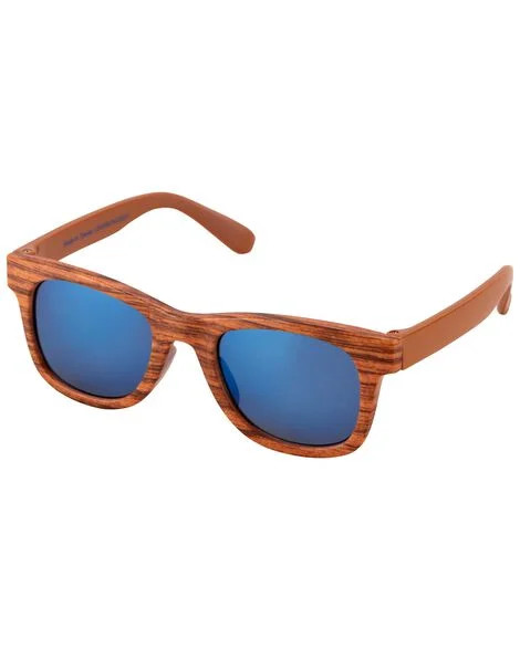 Carter's Baby Boys Wood Classic Sunglasses 0-24 Brown | Carter's