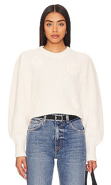 Rails Romy Sweater in Ivory Crochet Daisies from Revolve.com | Revolve Clothing (Global)