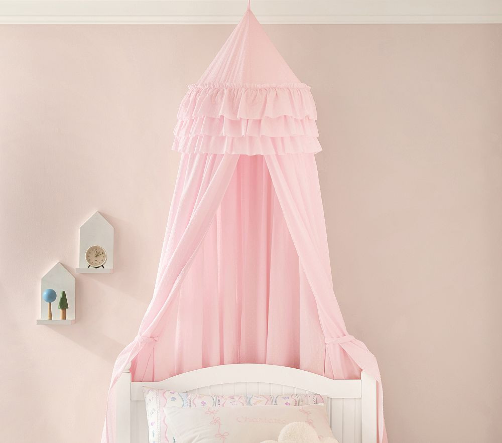 Pink Swiss Dot Canopy | Pottery Barn Kids