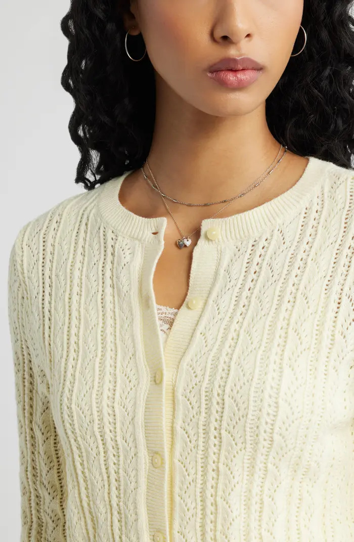 Pointelle Knit Cardigan | Nordstrom