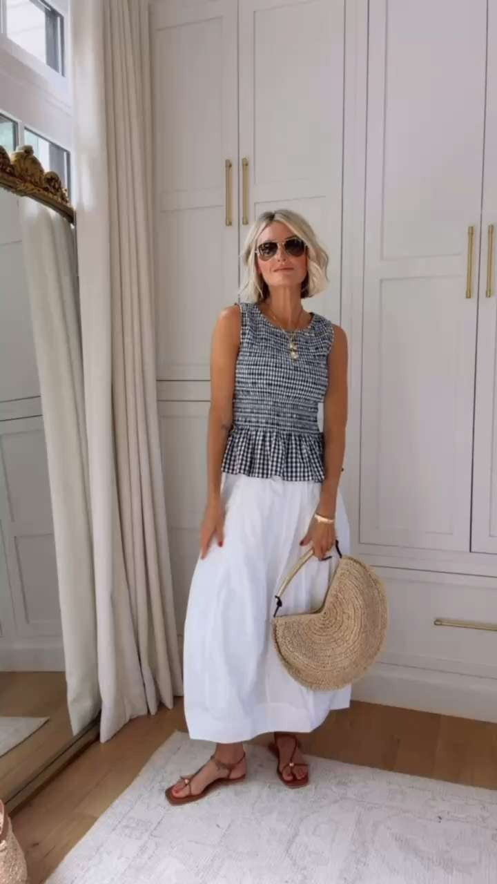 This top and skirt are both timeless pieces that are of great quality! Plus the skirt has pockets. Both are on sale now too, so definitely worth picking up! Wearing XS/0

Loverly grey, loft sale finds, poplin midi skirt, how to style white skirt summer, work outfit inspo, womens fashion affordable finds 

 #LTKSeasonal #LTKSaleAlert #LTKWorkwear
