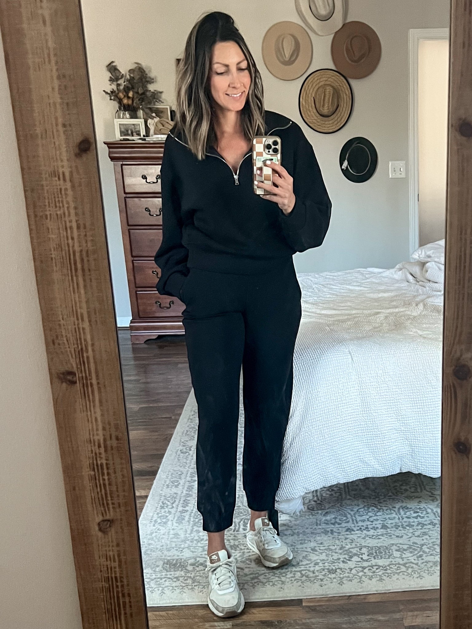 After a lot of searching for a black jogger set I finally found a one at Old Navy! It is incredibly soft + the length of this half-zip pullover is just the right length

#LTKTravel #LTKFindsUnder50 #LTKPetite