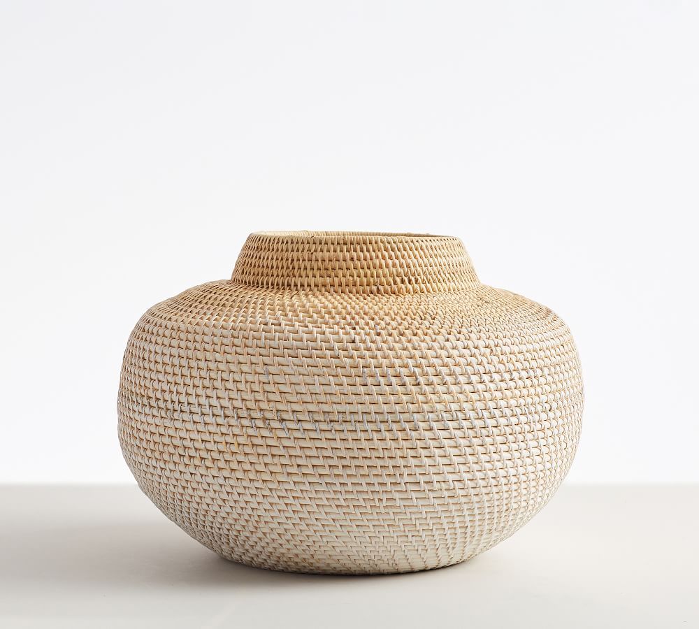 Woven Rattan Vases | Pottery Barn (US)
