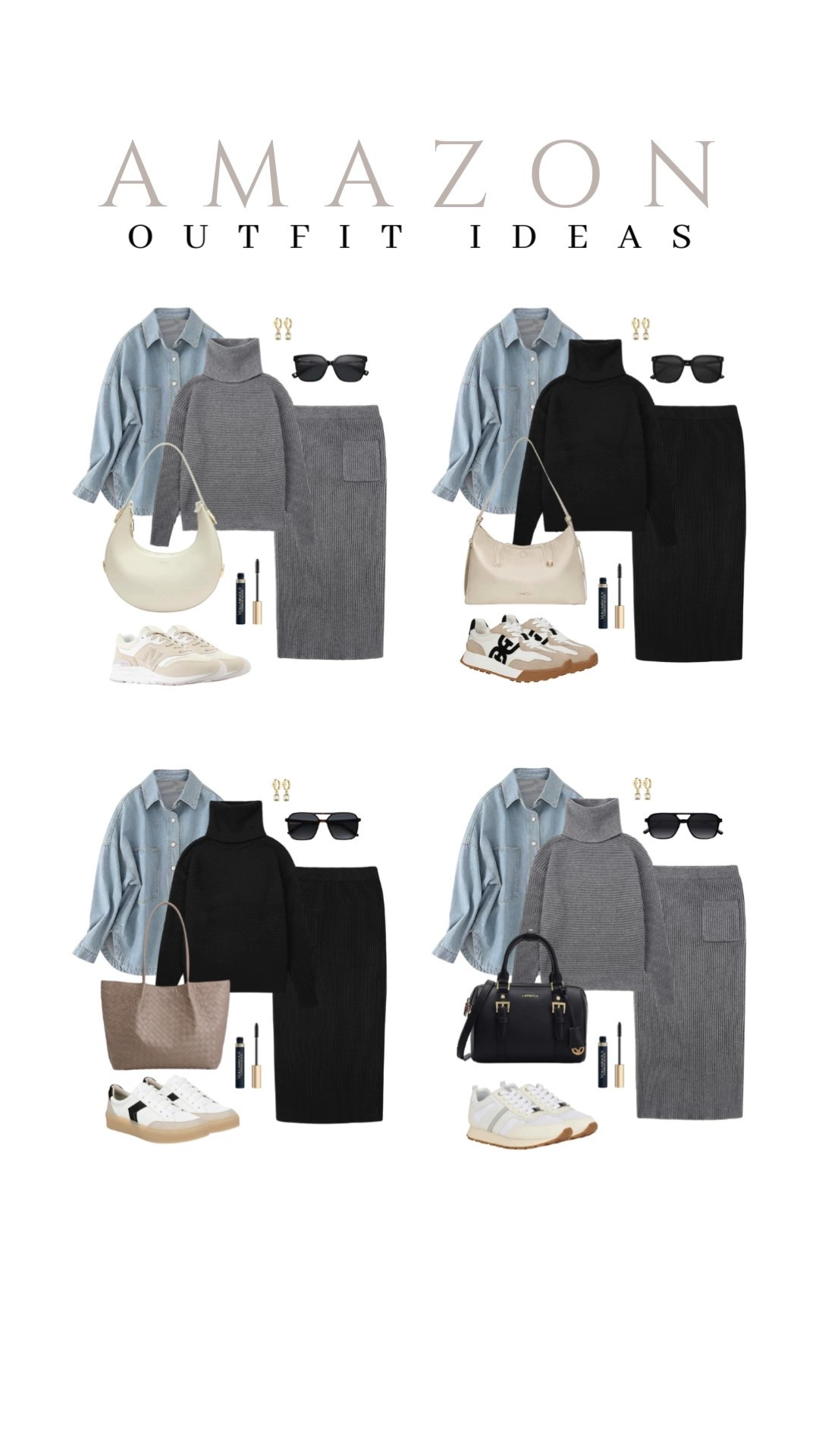 Make your wardrobe a little more chic with this turtleneck and midi pencil skirt!
two piece outfits, leather shoulder bag, reebook sneakers, gold hoop earrings, casual outfit inspo, capsule wardrobe, favorite finds, top picks, mom outfit, everyday style, trendy look, transitional look, viral style, affordable look, amazon favorites, spring fashion, spring style

#LTKootd #LTKSeasonal #LTKU