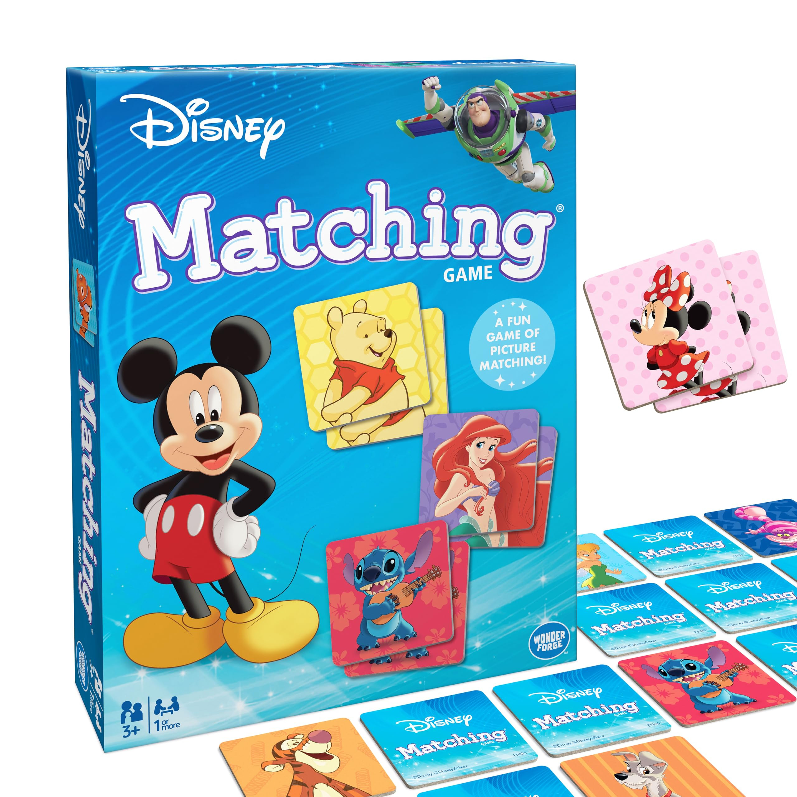 Wonder Forge Disney Matching Game - Fun Memory Game for Boys & Girls Ages 3 and Older - Featuring... | Amazon (US)