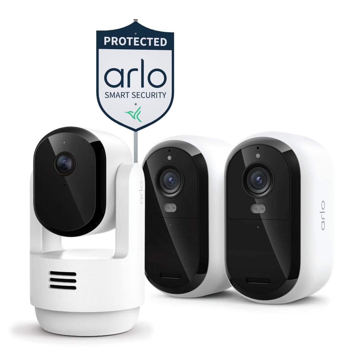 Arlo Essential 2K Outdoor Camera 2-pack with Indoor Camera & Yard Sign | HSN