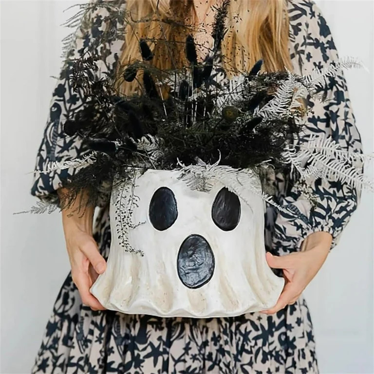 1pc Ghost Vase Gifts, Cutest Ghost Bucket for Halloween, Funny Ghost Face Planter, Ghost Candy Bo... | Walmart (US)