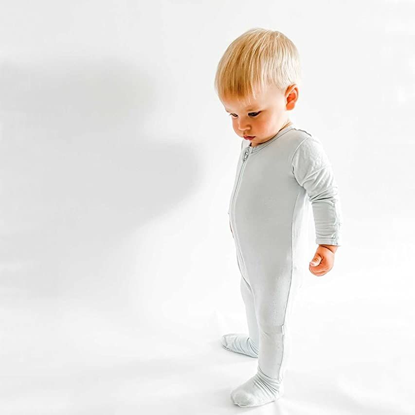 Baby Kids Sleep and Play Baby Cotton Sleeper Zip Front Footed Pajamas 0-12 Month | Amazon (US)