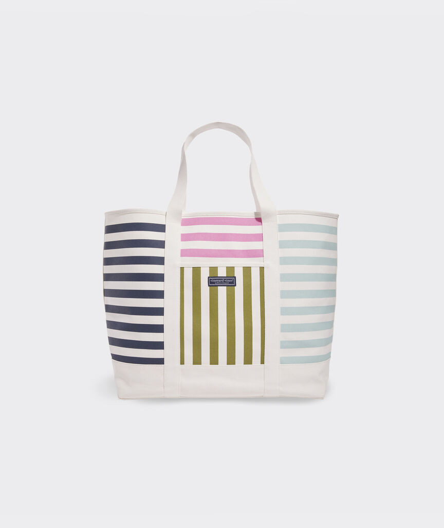 Mixed Stripe Large Tote | vineyard vines