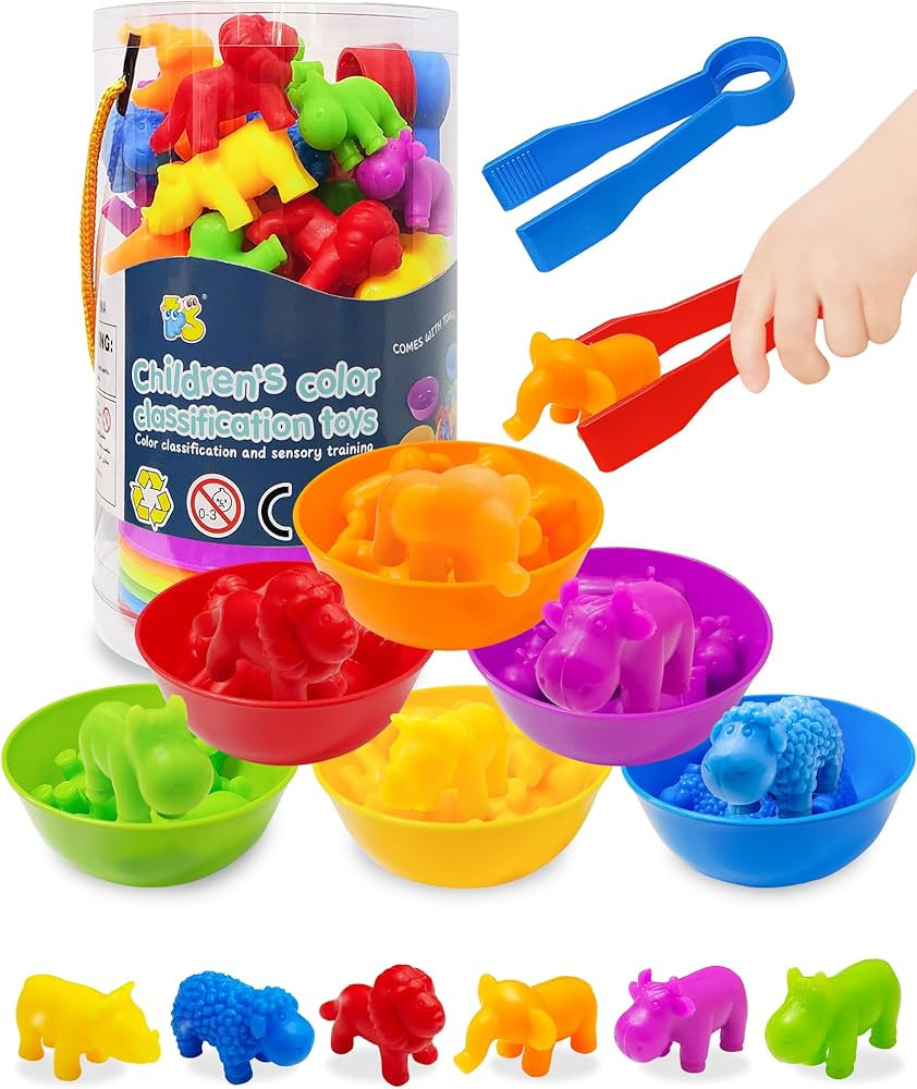 Yetonamr Counting Animal Montessori Toys for 3 4 5 Years Old Boys Girls, Toddler Preschool Learni... | Amazon (US)