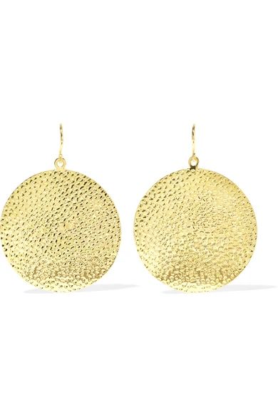 Jennifer Meyer - Hammered 18-karat Gold Earrings | NET-A-PORTER (US)