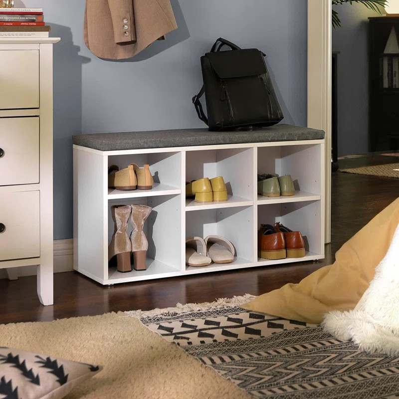 6 Pair Shoe Storage Bench | Wayfair North America