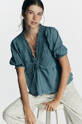 By Anthropologie Sleeveless V-Neck Babydoll Top | Anthropologie (US)