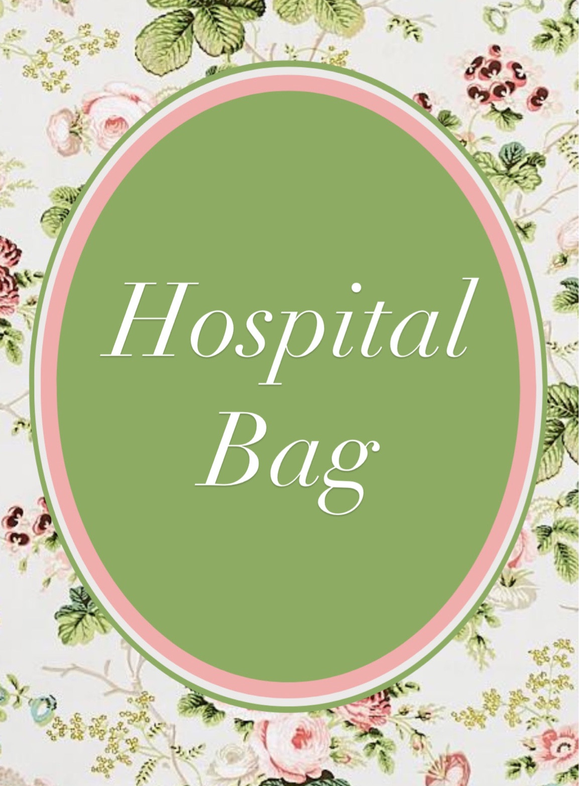 My hospital bag must-haves!