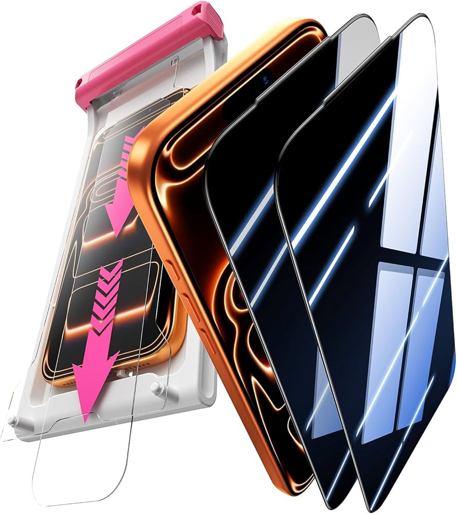 Hoerrye for iPhone 17 Pro Max Privacy Screen Protector - [Anti Spy] [Easy Installation] Case Frie... | Amazon (US)
