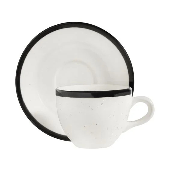 Xícara de Chá Home Style Black Rim  - Camicado | Camicado (BR)