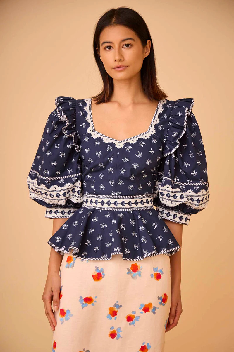 Blayne Top | Peplum Top | Hunter Bell | Hunter Bell