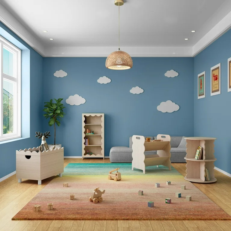 House of Happy Wiggle Rotating Bookshelf, Natural | Walmart (US)