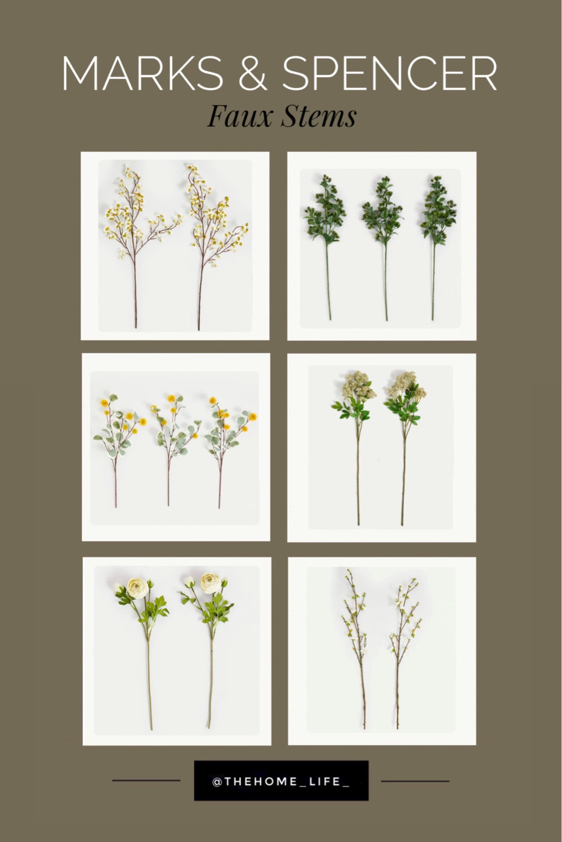 Marks & Spencer have some lovely faux stems at the moment. All £16 for a minimum of 2 stems!

#LTKhome #LTKuk