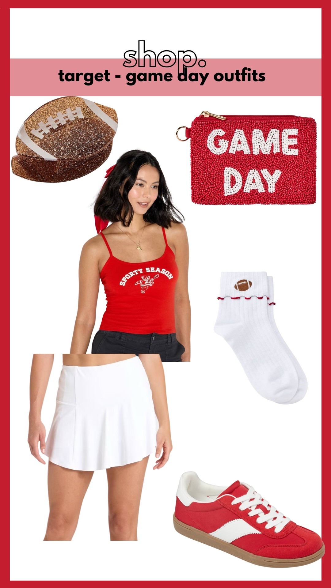 Target, game day outfit, football outfit, sports outfit, fall outfit, tank top, skirt, sneakers 

#LTKSeasonal #LTKFindsUnder50 #LTKStyleTip
