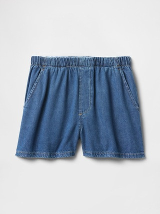 Mid Rise UltraSoft Easy Denim Boxer Shorts | Gap (US)