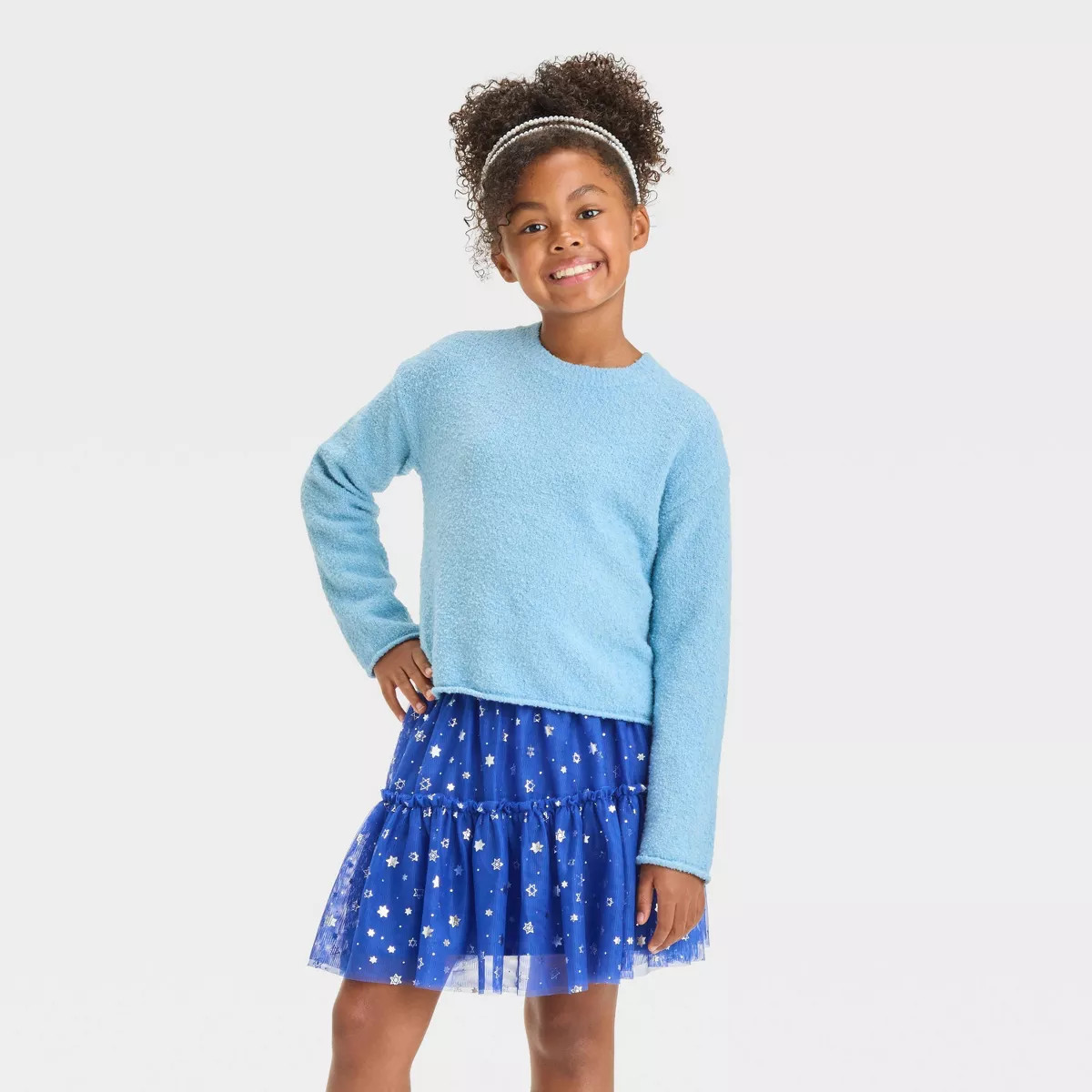 Girls' Pullover Boucle Sweater - Cat & Jack™ | Target