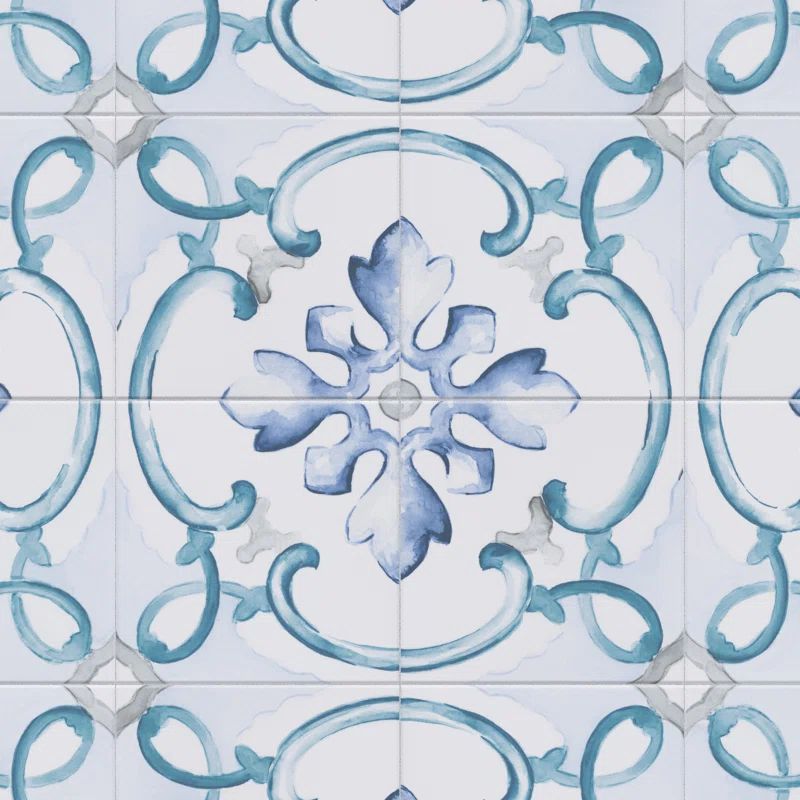 Saint Germain 5.75" x 5.75" Porcelain Singular Wall & Floor Tile | Wayfair North America