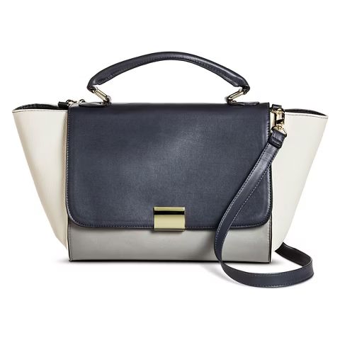 Women's Top Handle Colorblocked Winged Satchel Handbag - Merona | Target