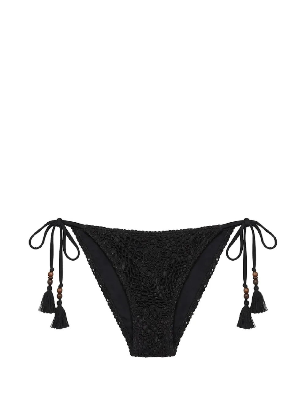 Del Maar Beu crochet-knit bikini bottoms - Black | Farfetch Global
