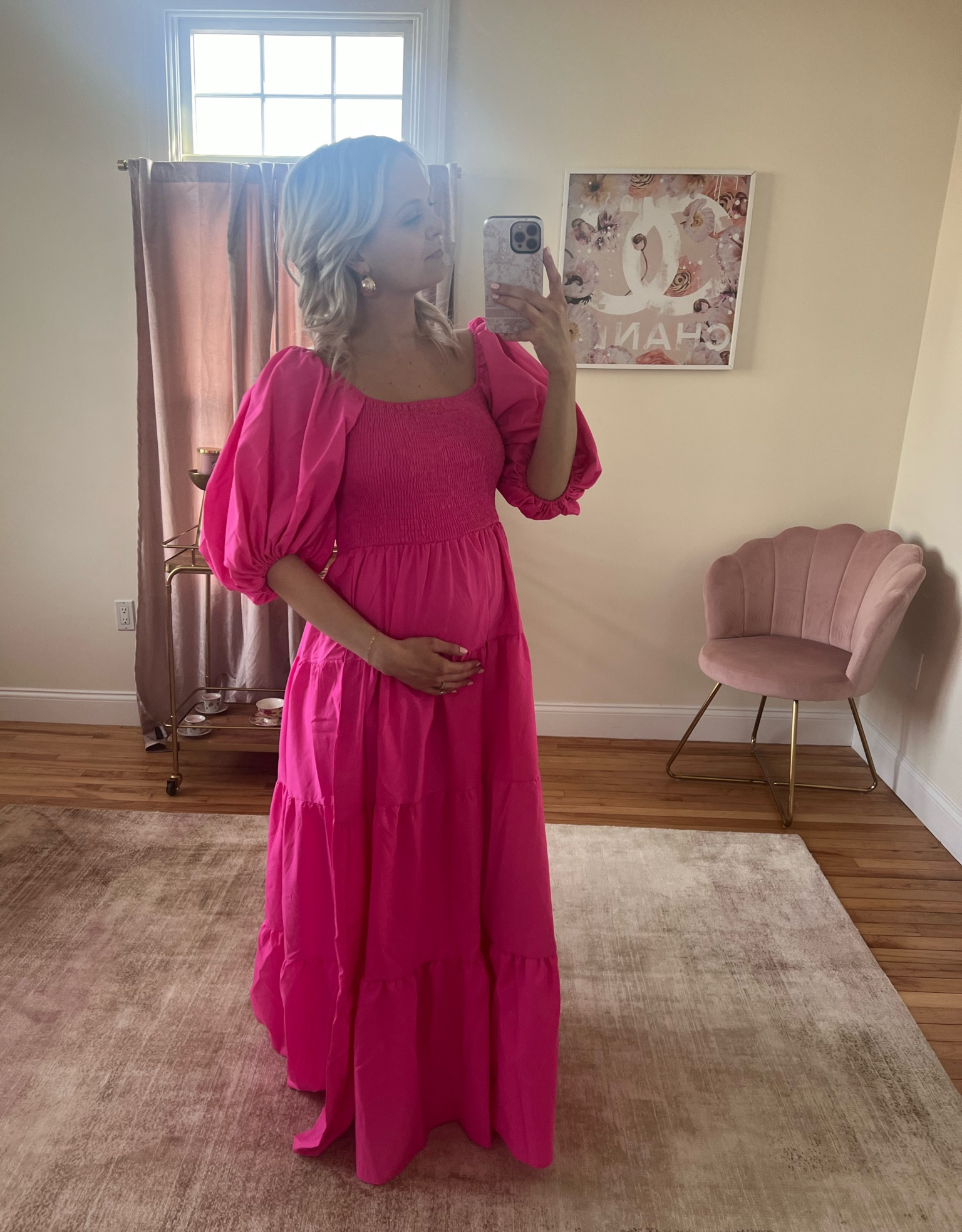 Loving this puff sleeve maxi dress! Bump friendly and on sale! #maternity #bumpstyle

#LTKfindsunder50 #LTKbump #LTKsalealert