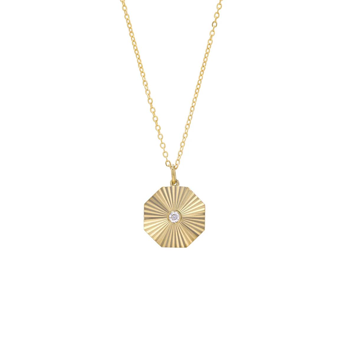 Fluted Octagonal Necklace | AMO Jewelry by Ana Mari Ortega