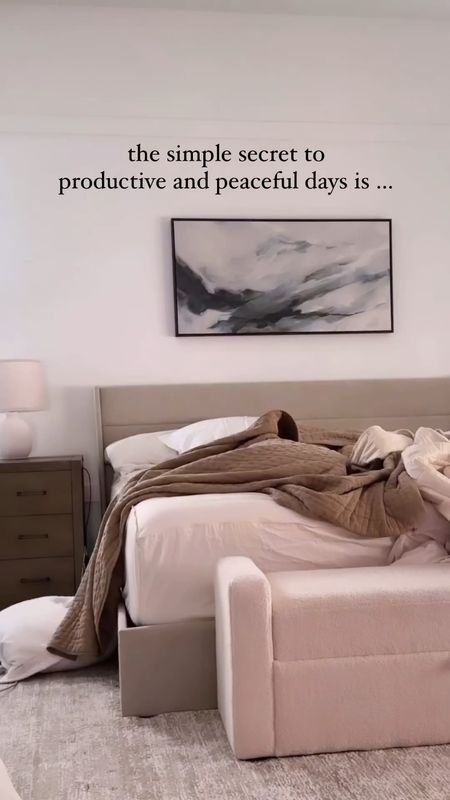 Peaceful bedroom 

#LTKHome #LTKStyleTip #LTKVideo