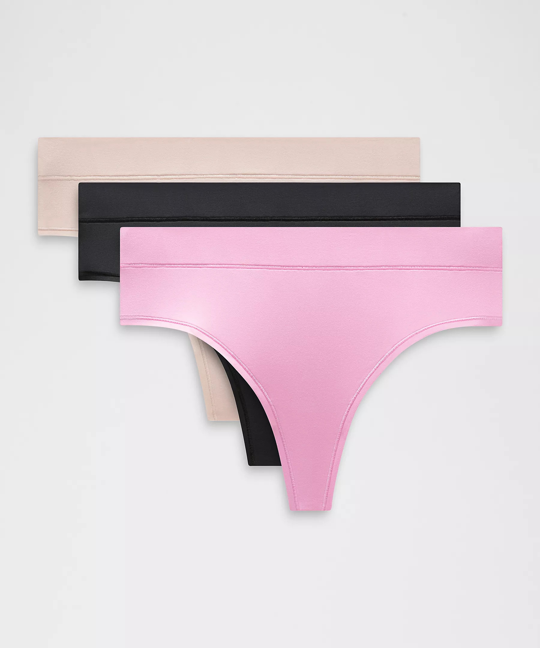 UnderEase High-Rise Thong Underwear 3 Pack | lululemon (CA)