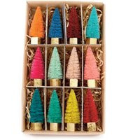 Small Bottlebrush Trees, Dozen 3-Inch Sisals, Multicolor Assortment | Etsy (US)