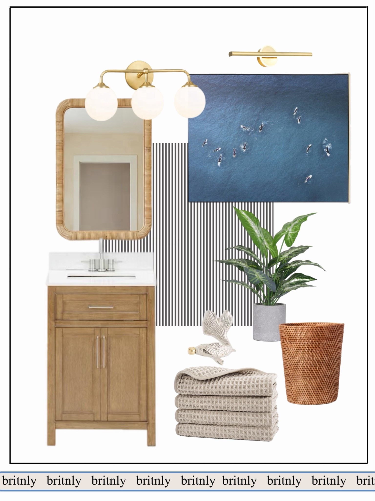 Our guest bath is getting a little refresh. 🩵