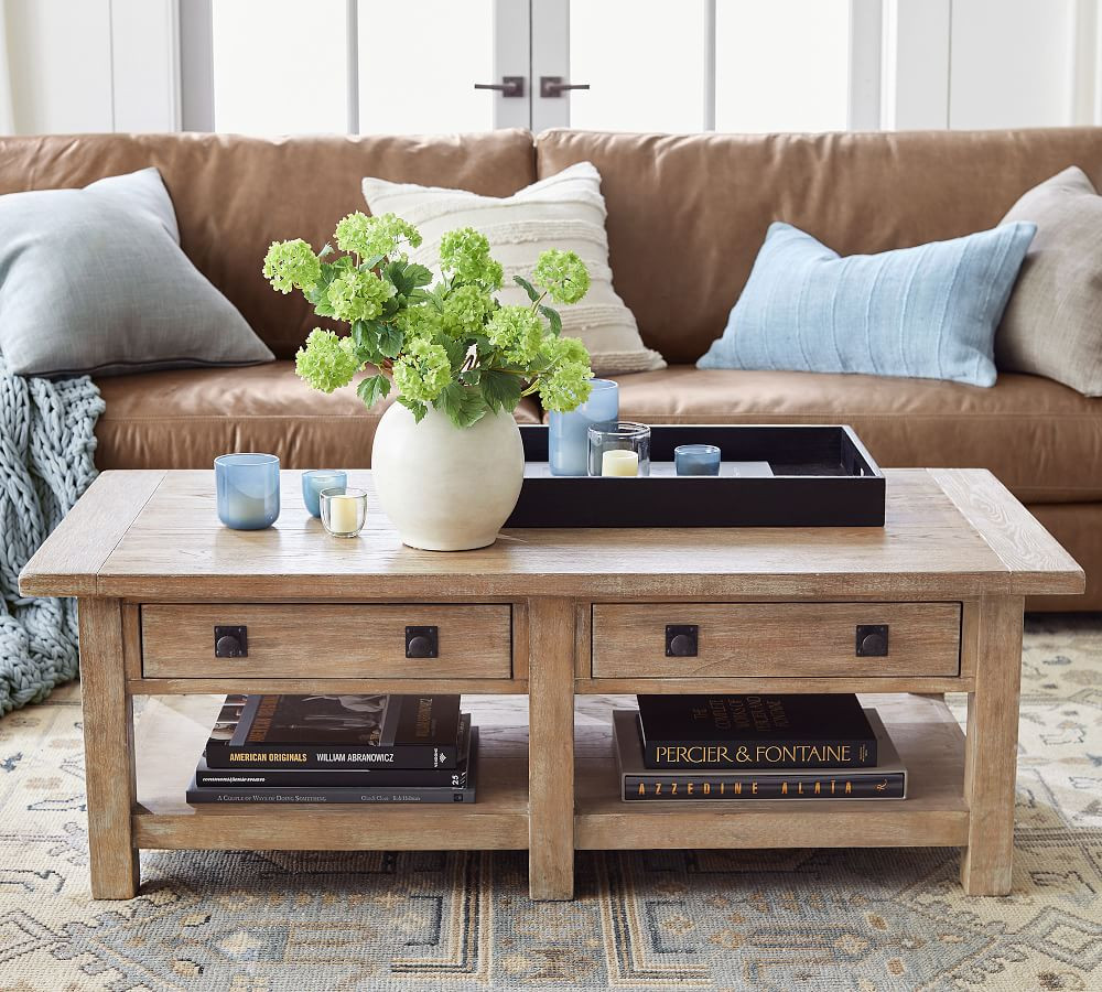 Benchwright 54" Rectangular Coffee Table | Pottery Barn (US)