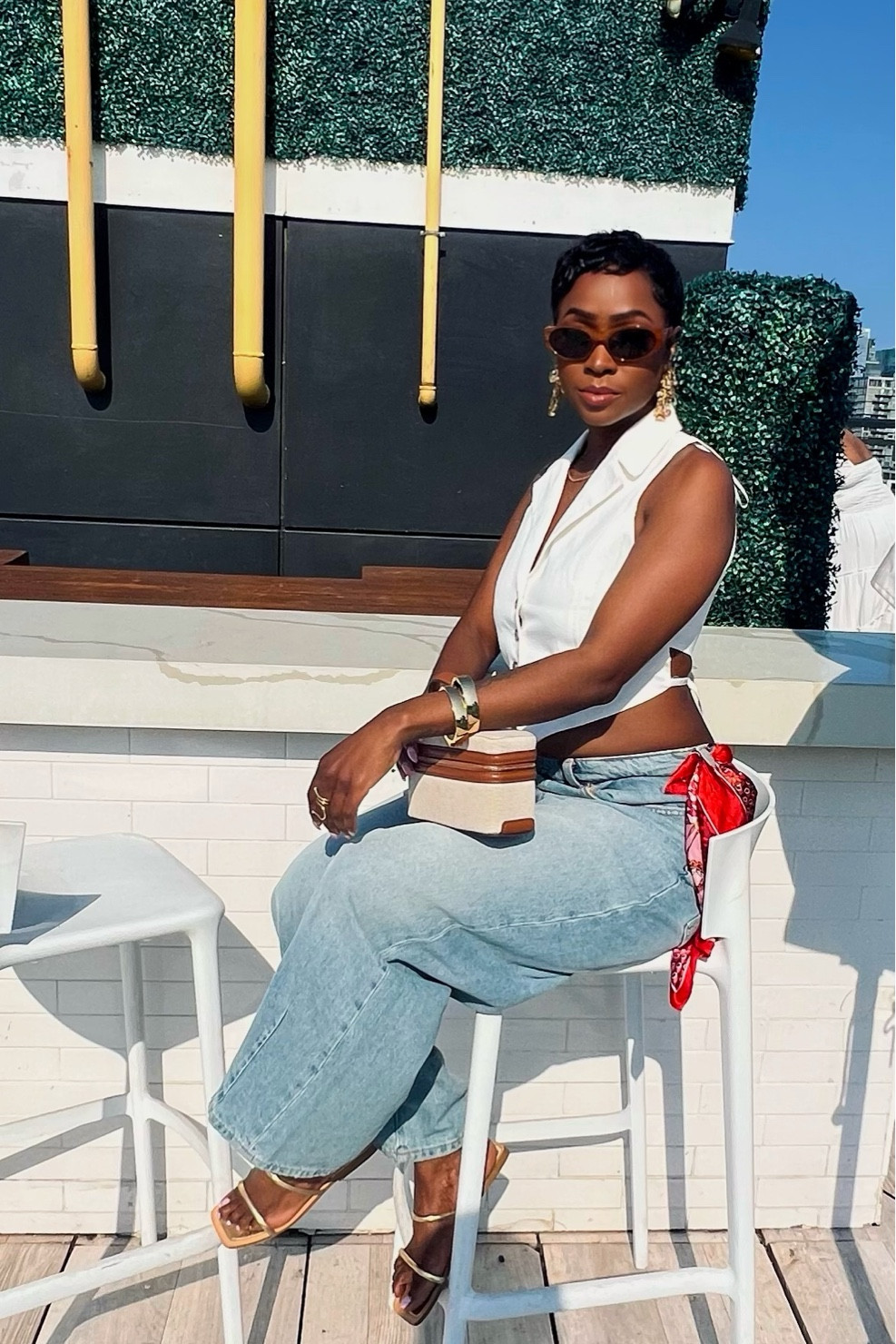 Love this look! The top is from Zara, actually everything I have on is from Zara lol minus the scarf ( the beauty store) top is small, pants is a size 8 - I added a few similar items✨

#LTKU #LTKWatchNow #LTKStyleTip