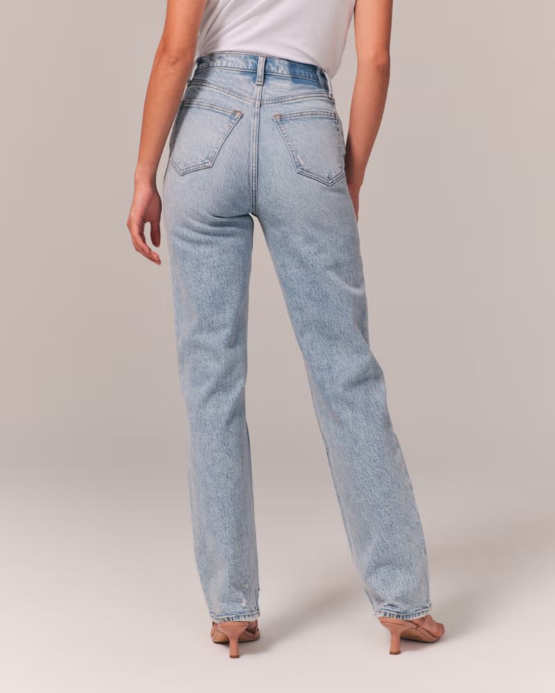 Women's Ultra High Rise 90s Straight Jean | Women's Bottoms | Abercrombie.com | Abercrombie & Fitch (US)