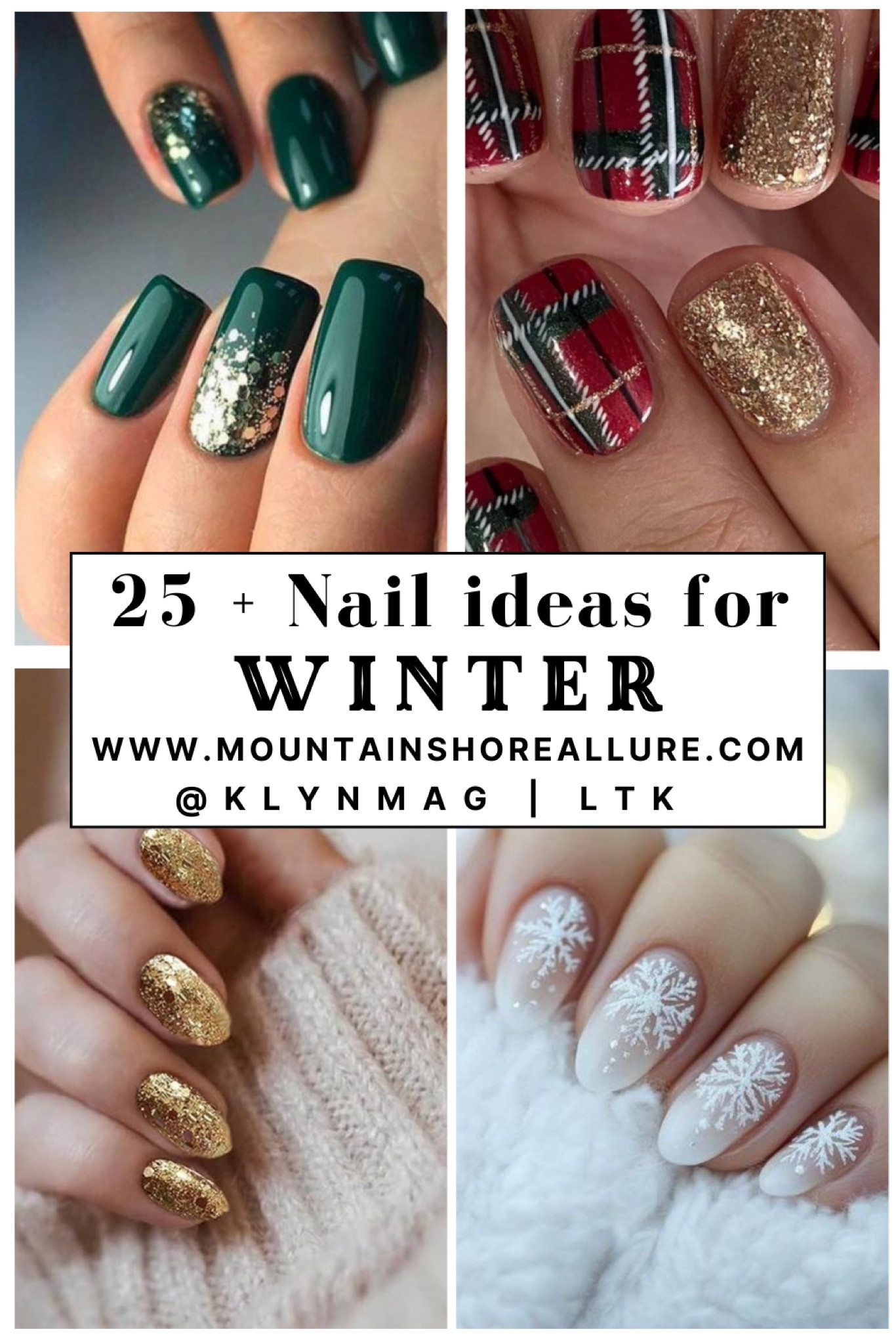 💅 Ready to elevate your winter nail game? ❄️ Check out my latest blog post for 25+ stunning winter nail inspirations you’ll love to recreate today! From cozy neutrals to festive sparkles, there’s a look for every vibe. Head to MountainShoreAllure.com for all the details! ✨♥️


#LTKSeasonal #LTKFindsUnder50 #LTKBeauty