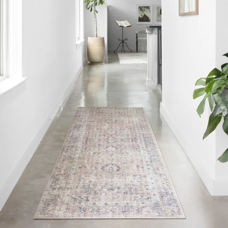 Gelo Oriental Blush/Gray Area Rug | Wayfair North America