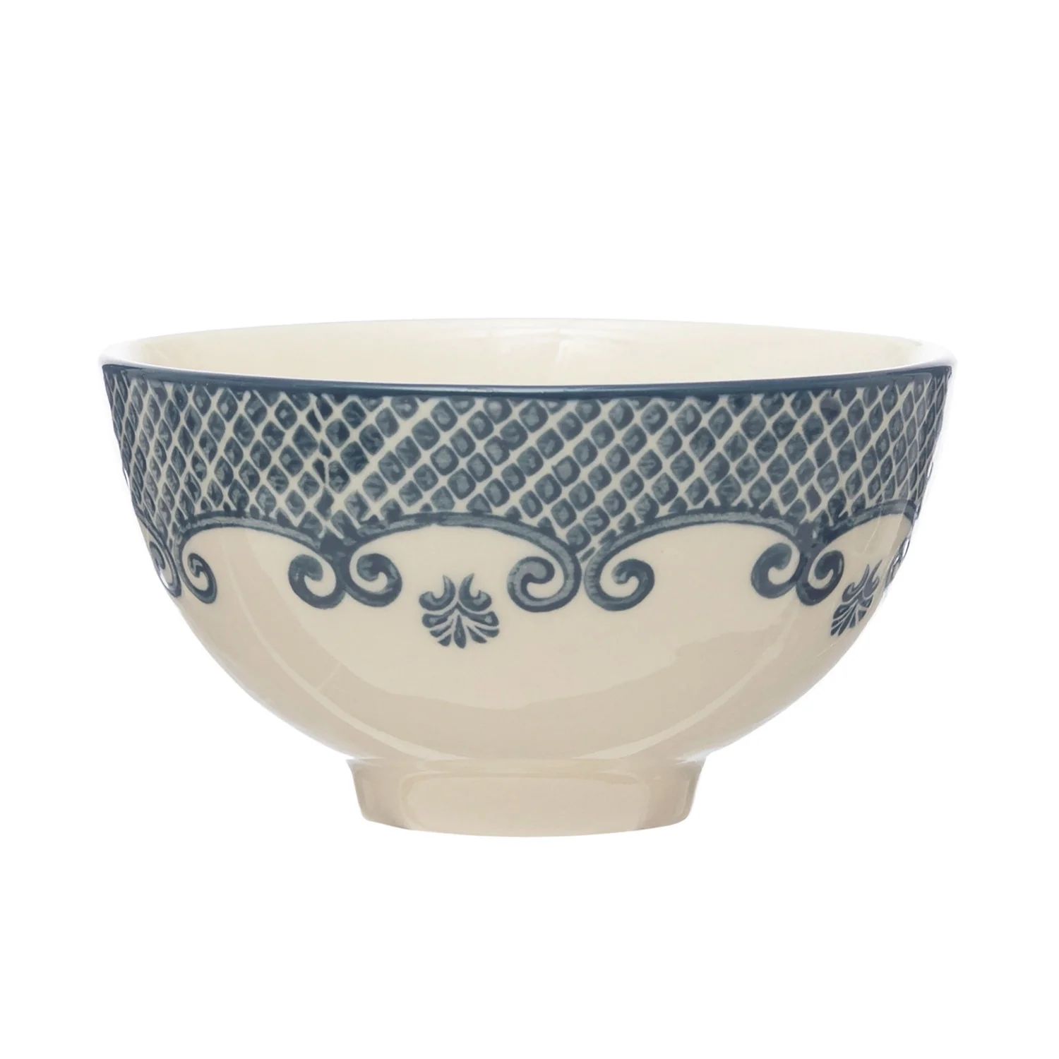 Tillie Stamped Stoneware Bowl | House of Blum