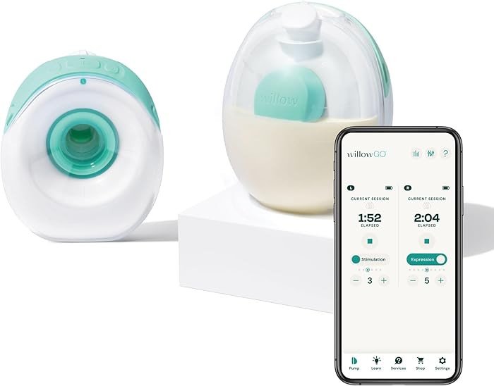 Willow Go - Hands Free Breast Pump - Wearable Breastfeeding Pump - Portable, Electric, Cordless, ... | Amazon (US)