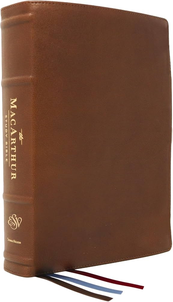 ESV, MacArthur Study Bible, 2nd Edition, Premium Goatskin Leather, Brown, Premier Collection: Unl... | Amazon (US)