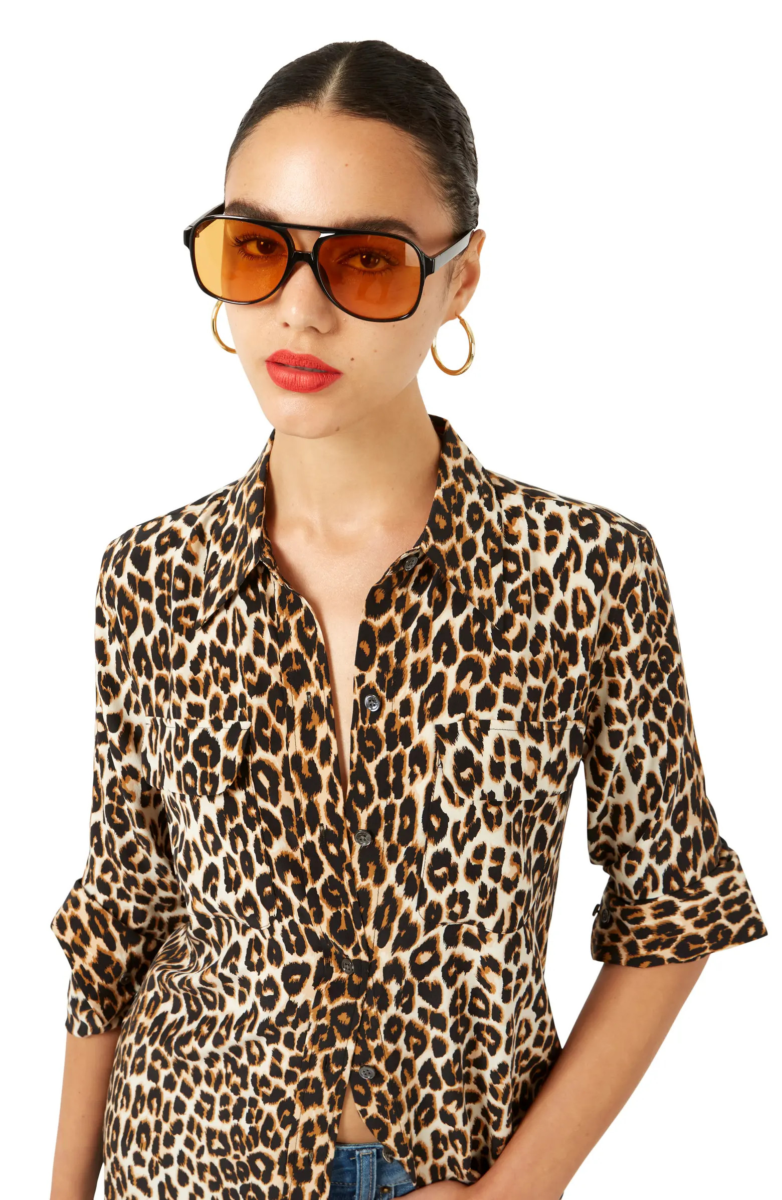 'Slim Signature' Silk Shirt | Nordstrom