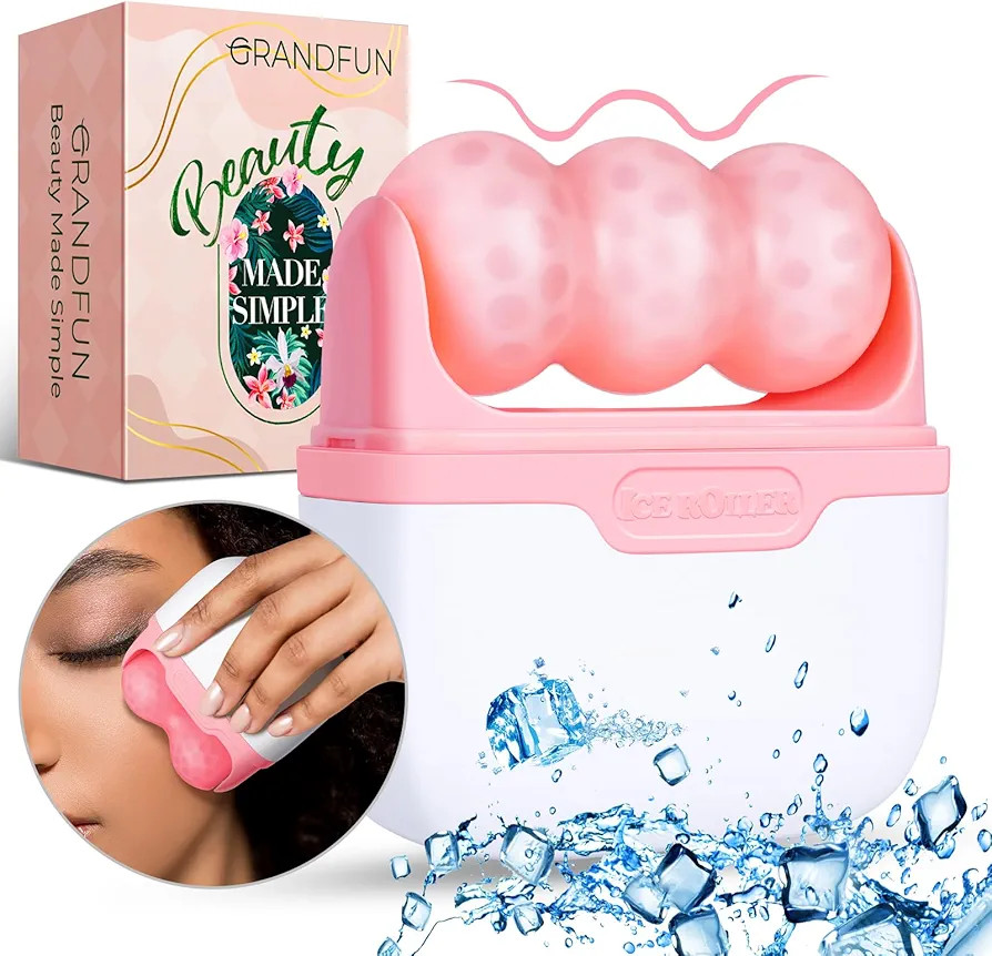 Christmas Gifts for Her Travel Ice Roller for Face and Eye - 2 in 1 Skincare Face Roller Facial M... | Amazon (US)